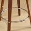Ensemble de 2 tabourets de bar, tabourets de bar pivotants à dossier bas, chaises de bar en bois avec coussin moelleux, siège d'une hauteur de 25 po (noir, comptoir de 25 po)-1436493672