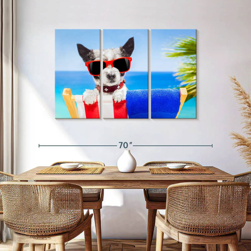 Ketti Beach Chic Dog, 36" H x 57" W