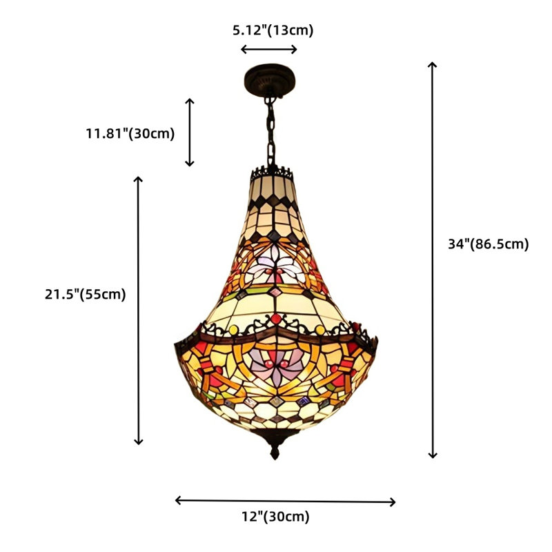 Honorine 3 - Light Dimmable Empire Chandelier