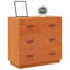 Nyeli Solid Wood 80cm W 3 - Drawer Chest of Drawers