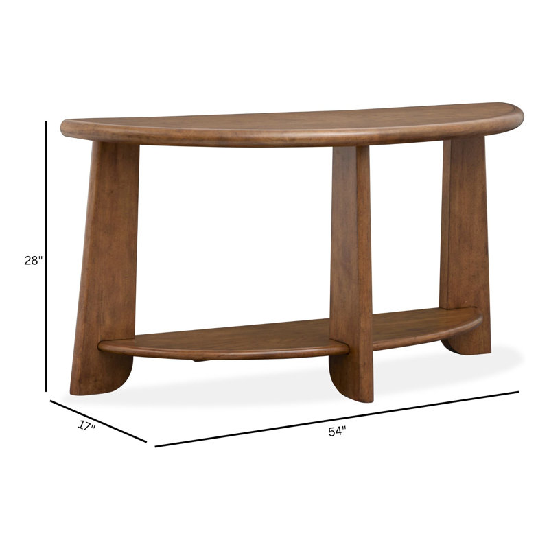 Table de canapé Demilune