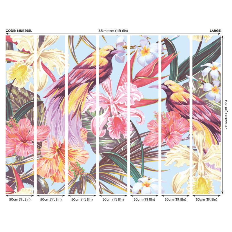 Rackerby Matte Wall Mural, 280cm L x 350cm W
