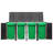 vidaXL Bin Store Trash Can Storage Quadruple Wheelie Bin Shed Poly Rattan-88344691