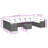 Vidaxl Garden Sofa Set Black