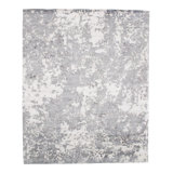 Matzke Silk Area Rug in Gray
