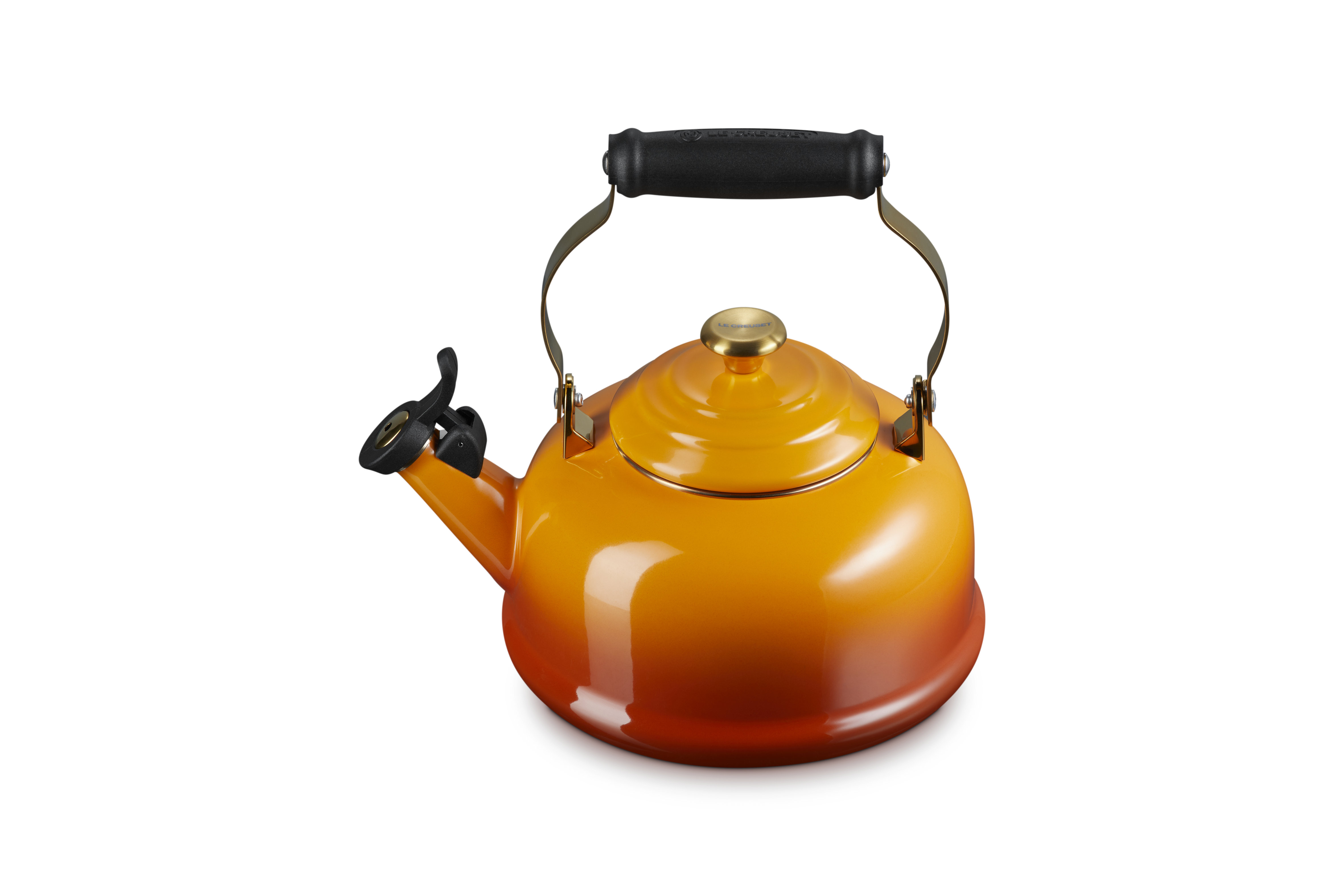 Le Creuset Teekessel Aus Emaille – 1,7 Qt (ca. 1,6 L), Persimmon, Mit Pfeifendem Ausguss