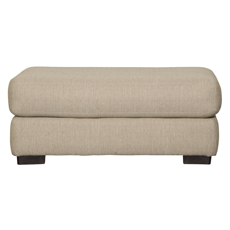 Amaro Upholstered Ottoman, Biege
