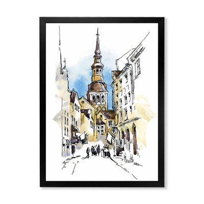 Vintage Old Europe View I " Vintage Old Europe View I " Painting Print