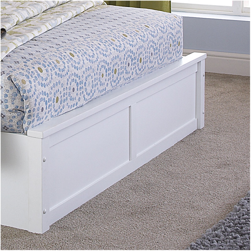 Armory Solid Wood Ottoman Storage Bed, Oak, Kingsize (5')