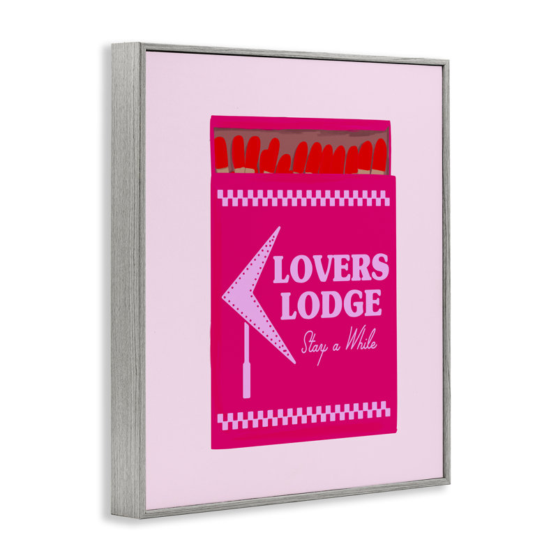 «Lovers Lodge Matchbox», estampe numérique, design par Cherrywood Lane, H 20 po x l 16 po, Estampe numérique Farmhouse
