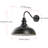 1-Matte black iron art dimmable wall lamp