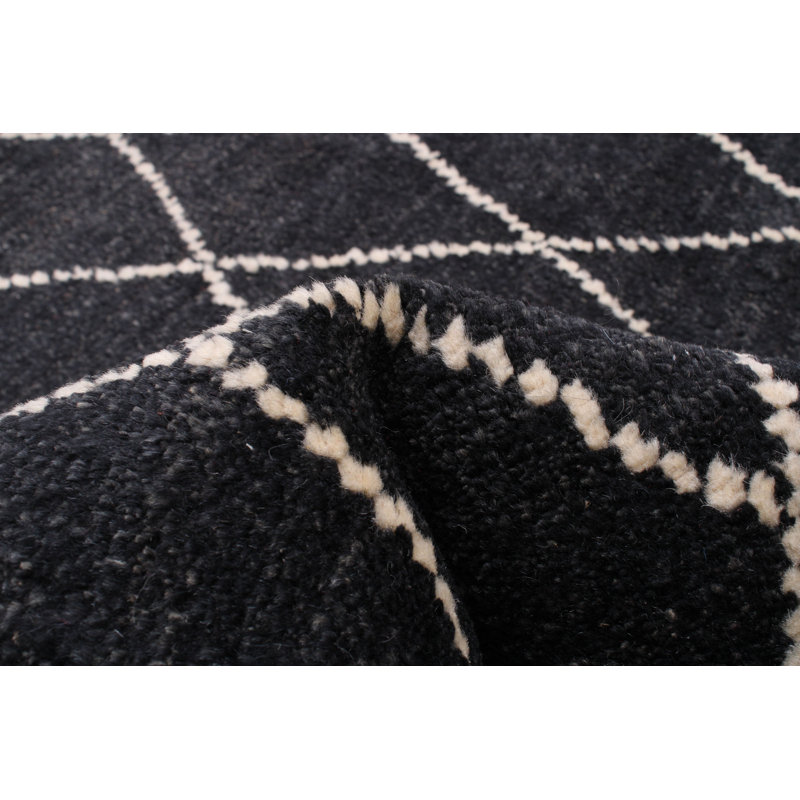 Tapis unique en laine noué à la main nouvel âge de 5 pi 1 po x 8 pi 1 po Beeston