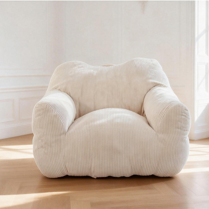 Beanbag Sofa, Square, Beige
