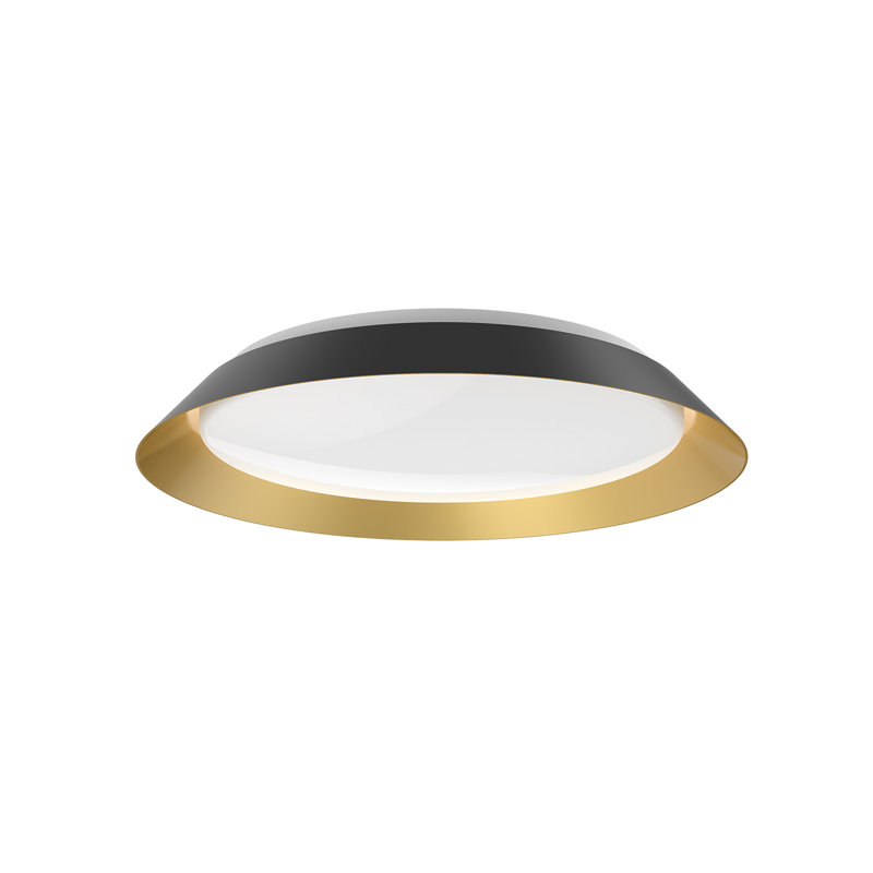 Jasper 1 - Light LED Flush Mount, Black/Gold