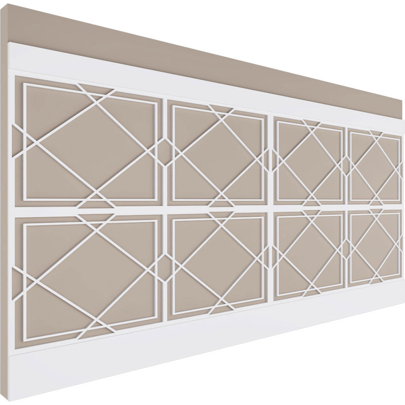 Panneaux muraux blancs 94,5 "(paquet de 4), L 44 po