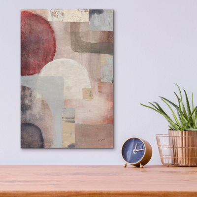  «Neutral Fantasia 2» par Courtney Prahl, art mural en verre, 12 po x 16 po