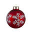 Ornements de Noël en verre rouge