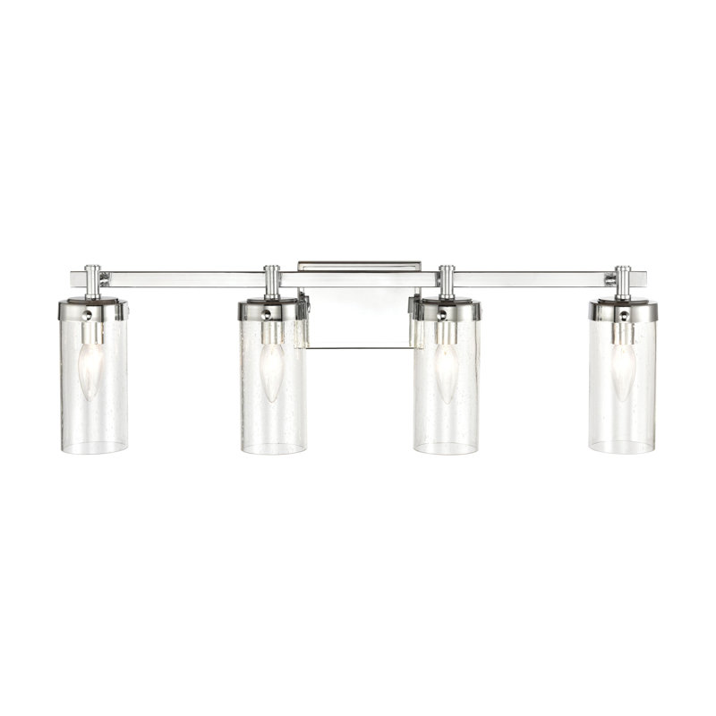 Éclairage pour salle de bain 2 lumières Melinda - Chrome poli 15 po, H 9 po x l 15 po x P 5 po, Deux lumières