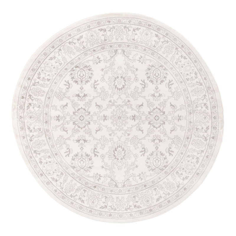 Floral Area Rug, Round 238.8cm