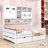 Wooden Daybed With Two Drawers, Cabinet and Shelf-454370177-454370176