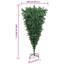 vidaXL Upside-down Artificial Pre-lit Christmas Tree with Ball Set-1331718072