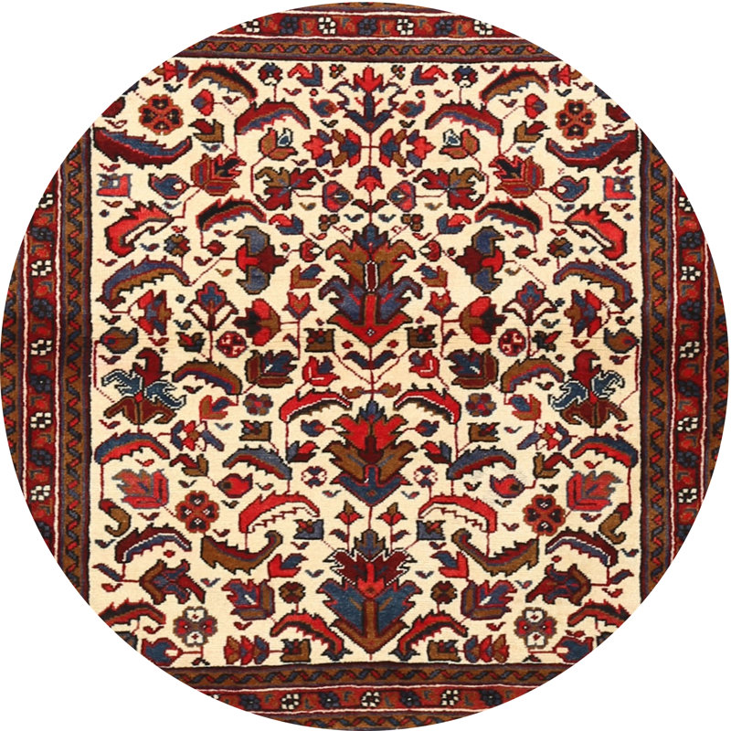 Cathryne Oriental Indoor Rug, Round 3'