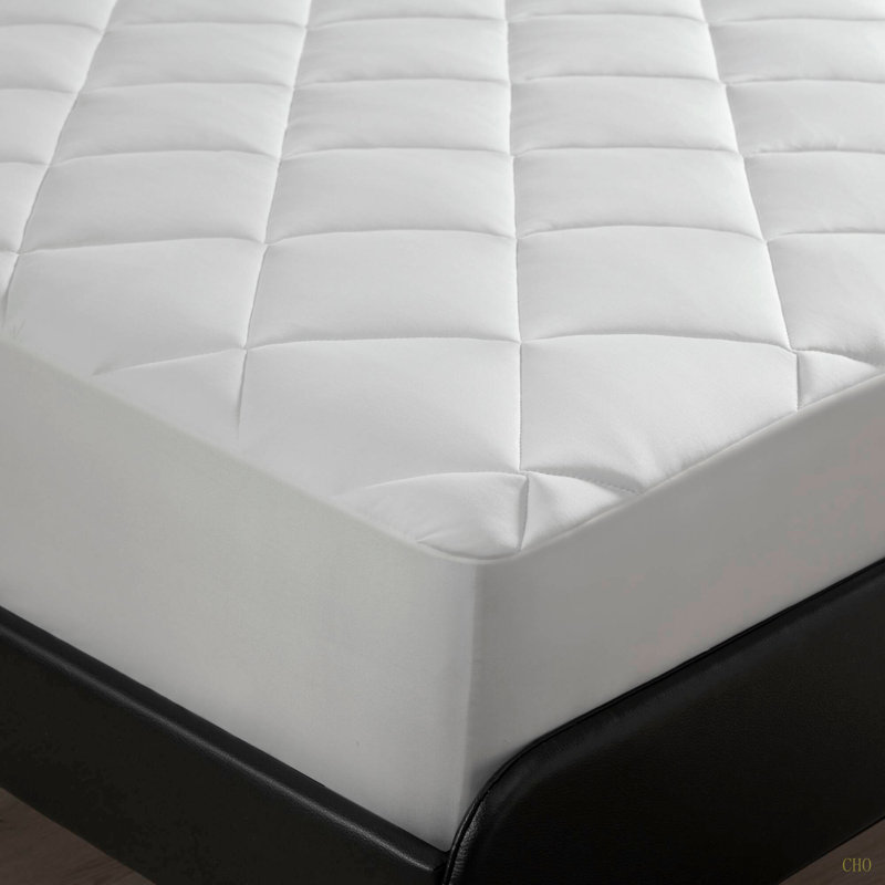 Protège-matelas à bourre profonde trop rembourrée, frais, soyeux et infroissable avec matelassage à losanges, Très grand lit