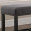 Banc rembourré, banc de salle à manger rustique contemporain, banc à hauteur de comptoir avec garniture cloutée-1393665225-1388246158