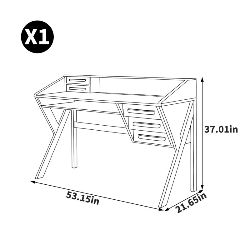 Bureau de grande capacité de style européen