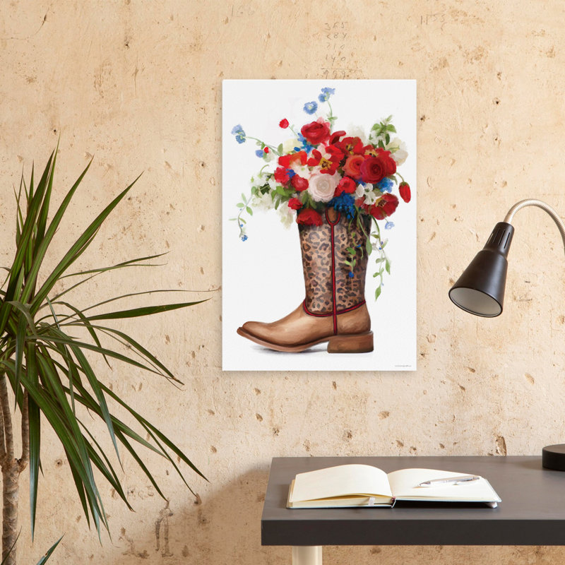 Fourth Of July Rodeo Queen - Contemporary Village Landscape Architecture Art, 24" H x 16" W