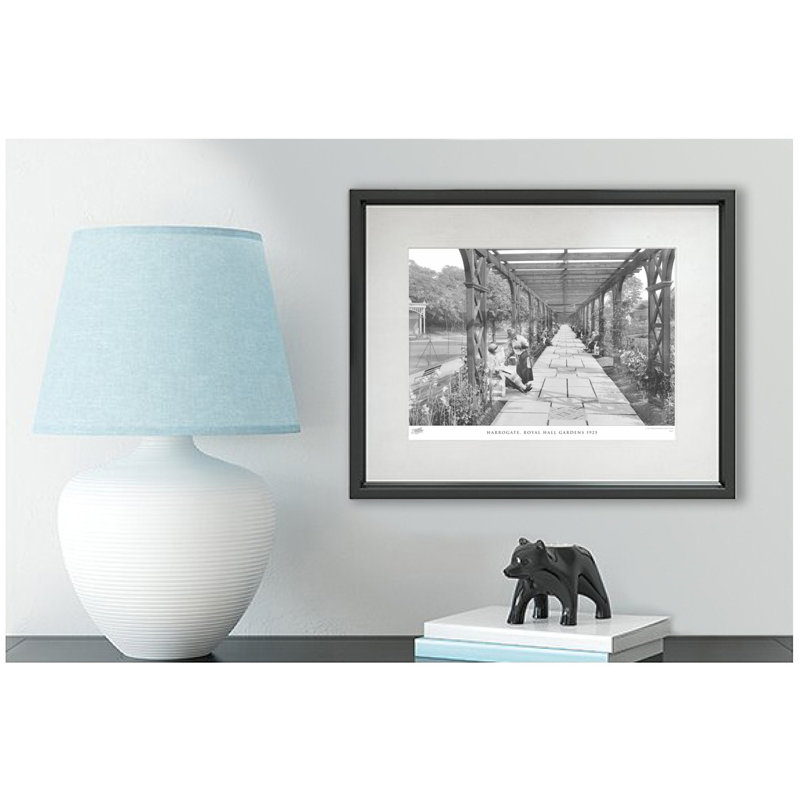 Harrogate, Royal Hall Gardens 1925 - Single Picture Frame Print, 60cm H x 80cm W x 2.3cm D
