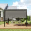 Outsunny 3 X 3 Meters Pergola with Sliding Roof Steel Frame Charcoal Grey