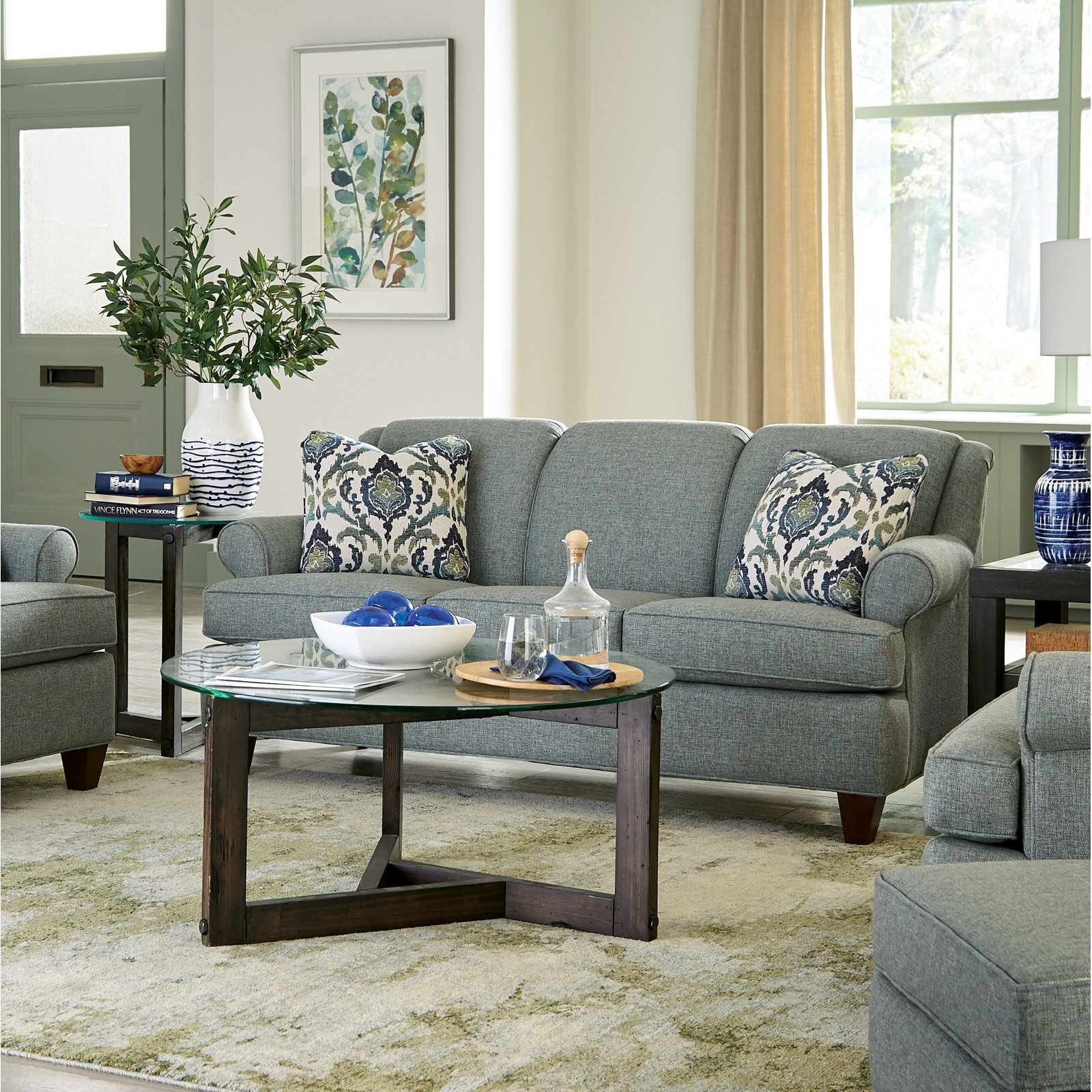 Connor 73" Sofa, Drusky Gray Performance