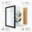 Single Stem in Gold Botanical - Framed Print-356792363-356792373