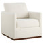 Fauteuil pivotant rembourré avec coussins réversibles Bobbi-118016401