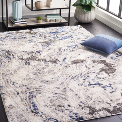 Tapis Deylon 102 ivoire / bleu Deylon