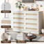 Commode de chambre blanche 8 tiroirs-914417987