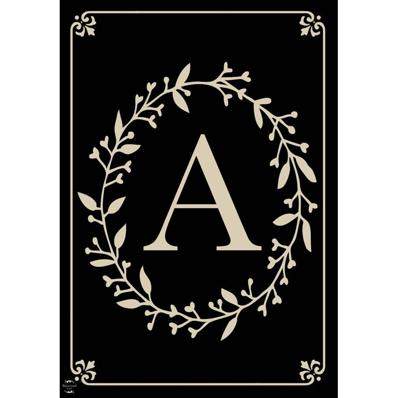 Briarwood Lane Classic Monogram Letter A Garden Flag