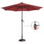 274.32cm Lighted Tilt Market Parasol-2035970169