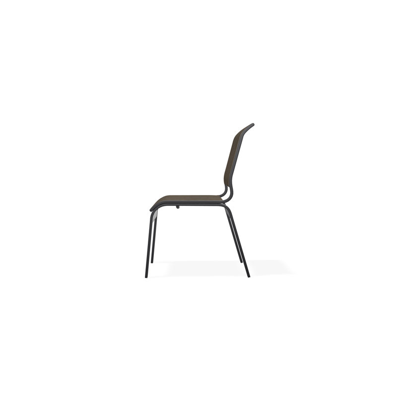 Aruba II Outdoor Dining Chair, Black, Storm
