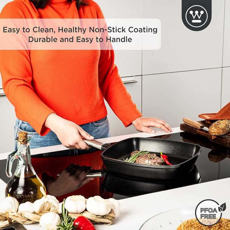 Non-Stick Aluminum Grill Pan / Griddle Set
