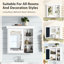 Armoire de rangement murale pour miroir de salle de bain 30 po x 28 po - Élégante et pratique