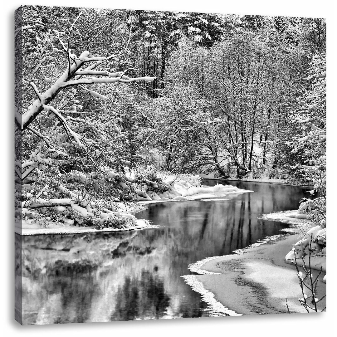 Leinwandbild Atemberaubende Winterlandschaft