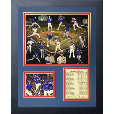 « 2016 chicago oursons champions collage », souvenirs encadrée