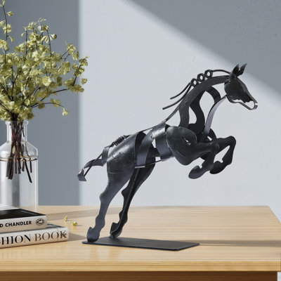 Statue de cheval en métal faite à la main Kabron