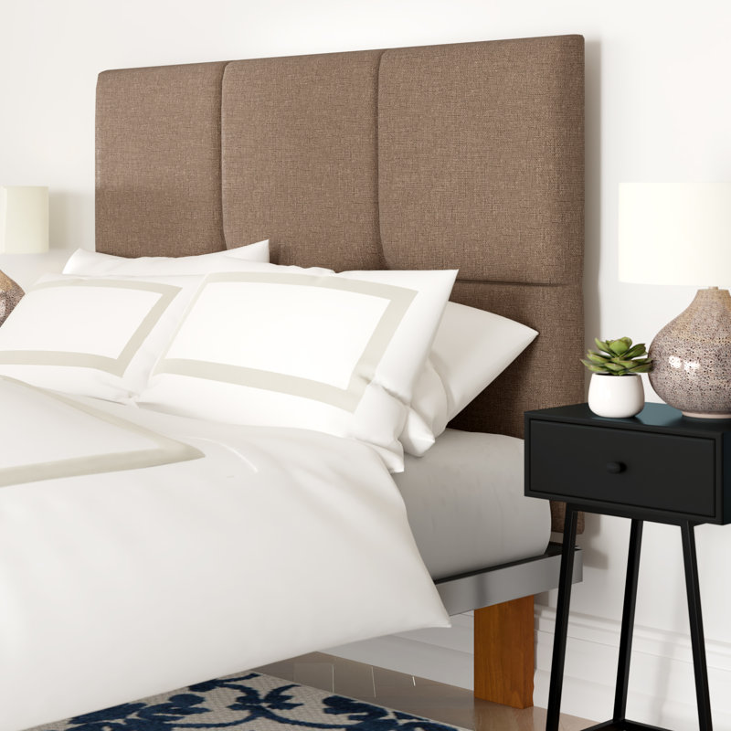 Upholstered Velvet Panel Headboard, Single (3'), Mink