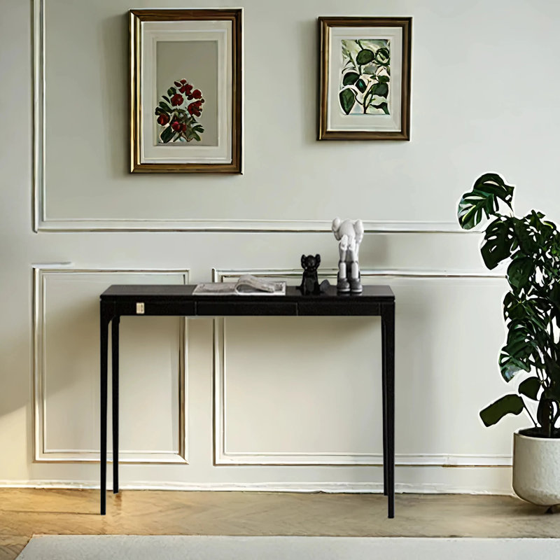 Console en chêne rouge, H 33,5 po x l 39,4 po x P 12,6 po