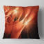 Motif abstrait fractal brun chaud abstrait - Coussin imprimé abstrait-29892518-29892514