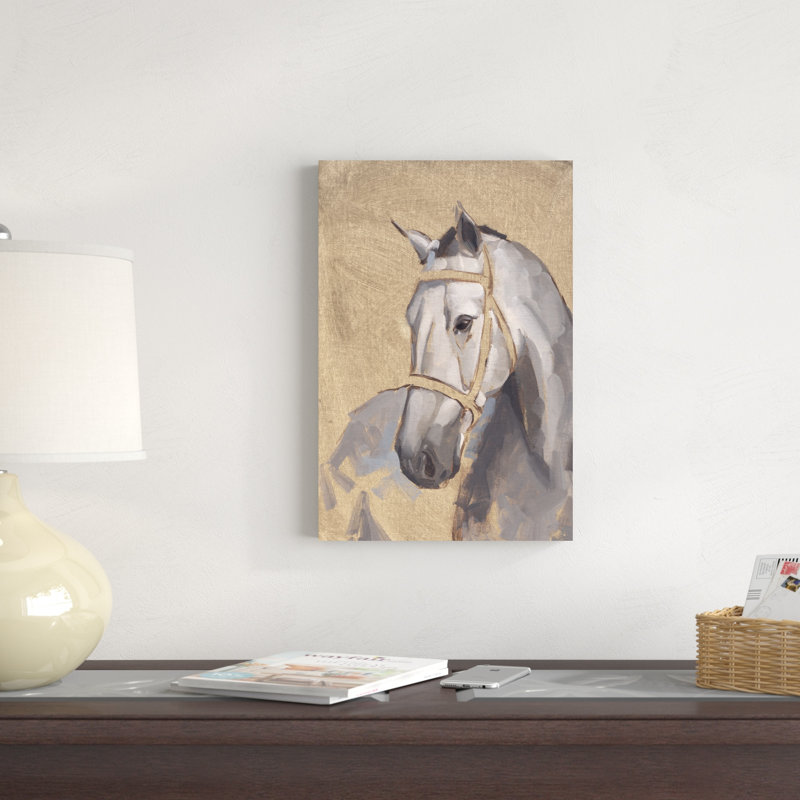 " Thoroughbred V " by Jacob Green Painting Print, 18" H x 12" W