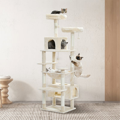 Arbre à chat en peluche 72 po